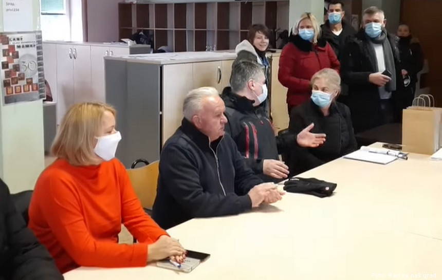 Foto: Rad za naš grad / snimak ekrana sastanak u petrinji