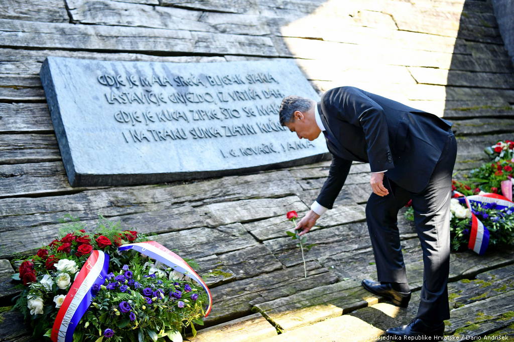 predsjednik milanovic u jasenovcu foto ured predsjednika hr