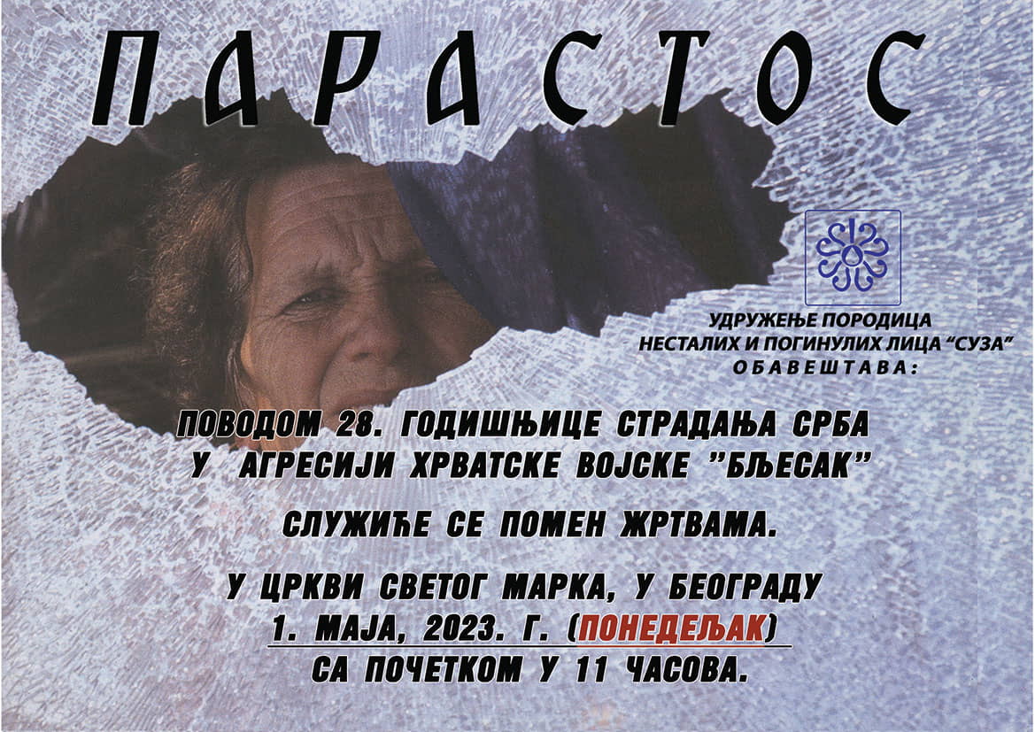 parastos bljesak