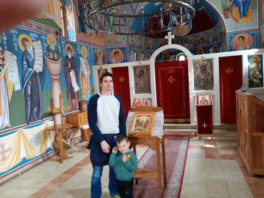 U manastirskoj crkvi Rođenja Presvete Bogorodice