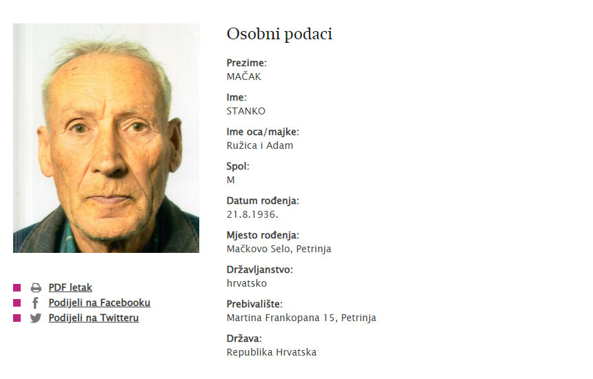 stanko macak nestali