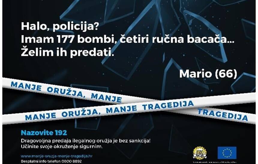 plakat manje oruzja