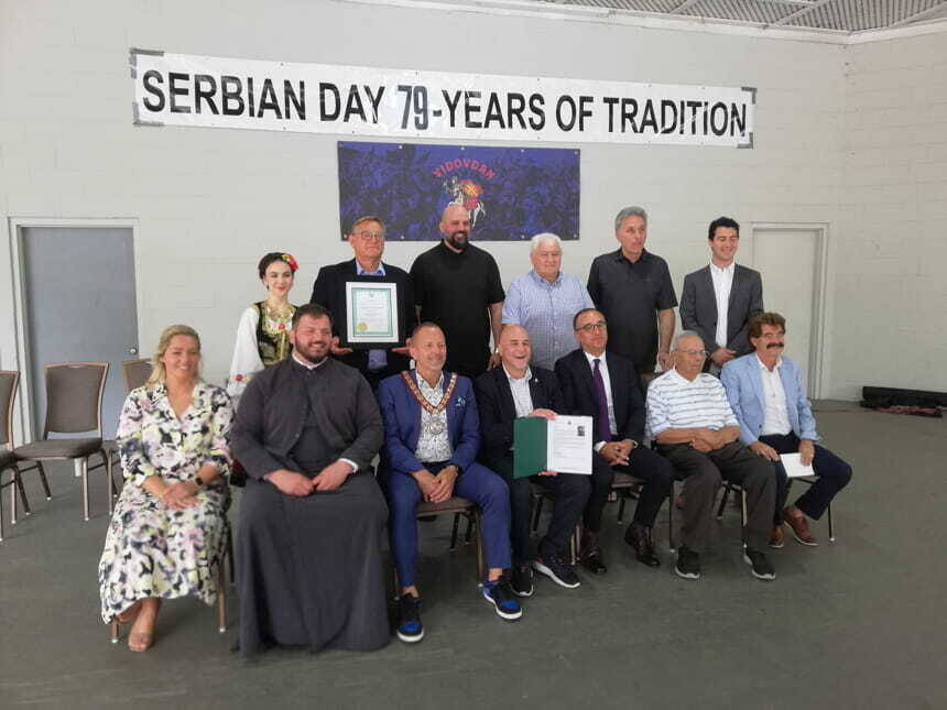 Visoki zvaničnici na Srpskom danu u Nijagari.