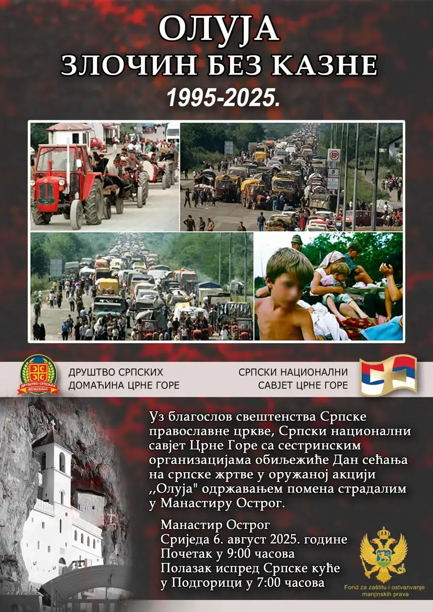 Najava obiljezavanja OLUJE 2025