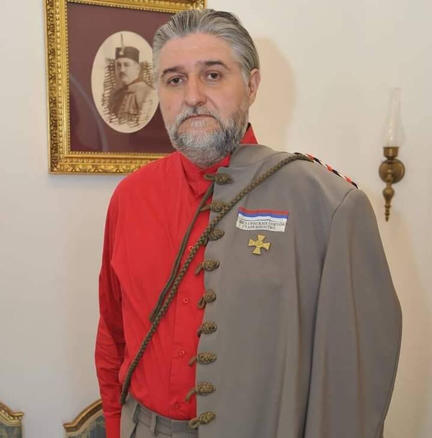 Staresina Jevdja Jevdjevic u sokolskom odelu