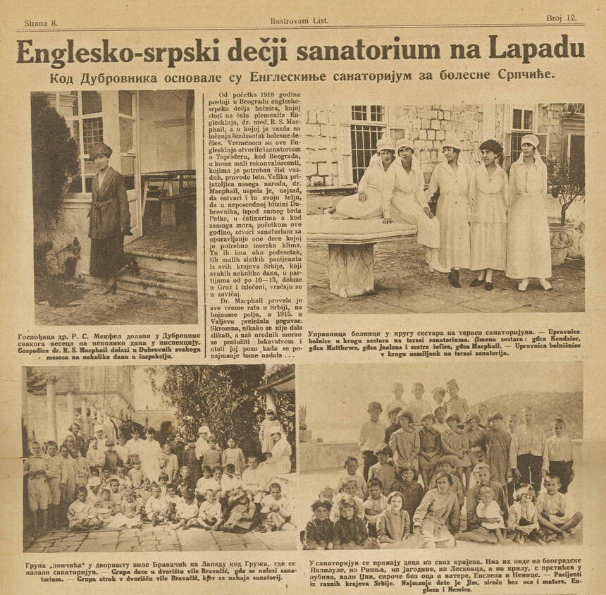 Lapad u Ilustrovani list u Beogradu 16.VIII 31 VIII 1920 br. 14