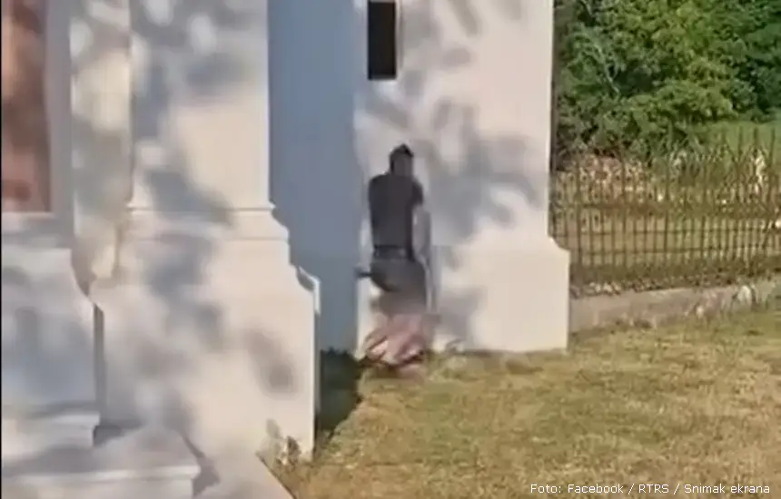 Opljačkan hram u Pakracu, objavljen snimak