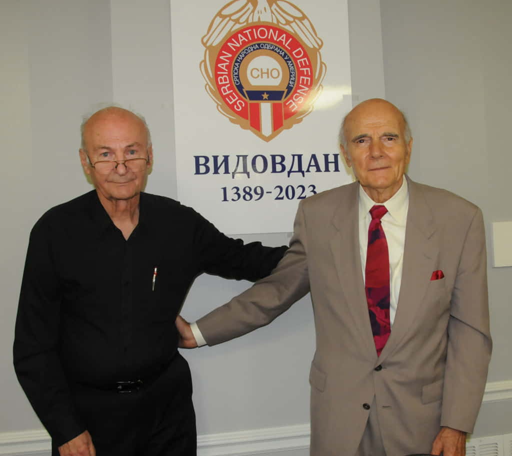 Predsednik SNO Nikola Marić i domaćin Slave Vlado Bjelopetrović